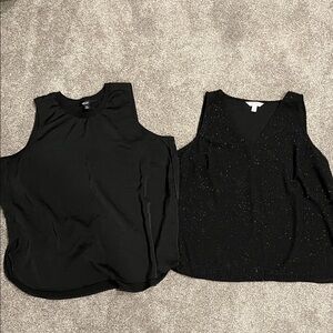 Nine West & Simply Vera Dressy Black Tank Tops Set